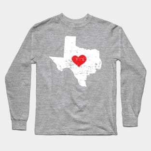 <3 Texas Gift or Souvenir T Shirt for Men Women and Kids Long Sleeve T-Shirt